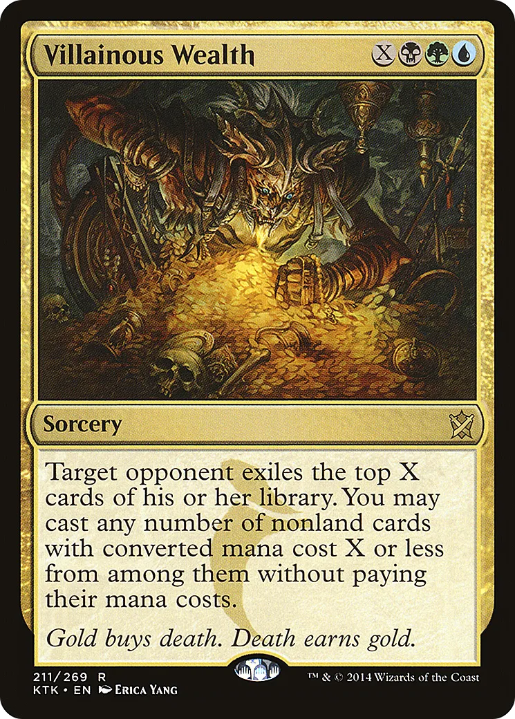 Villainous Wealth — Khans of Tarkir — Magic: The Gathering
