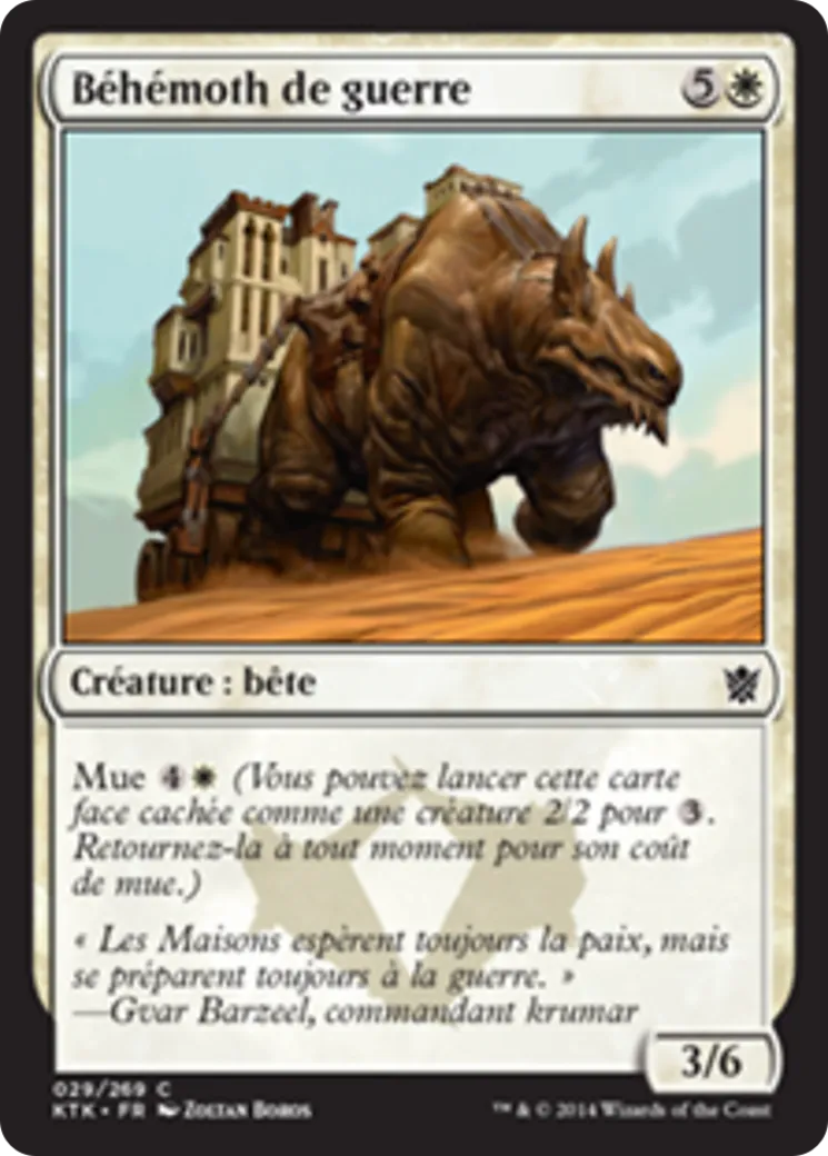 Béhémoth de guerre — Khans of Tarkir — Magic: The Gathering