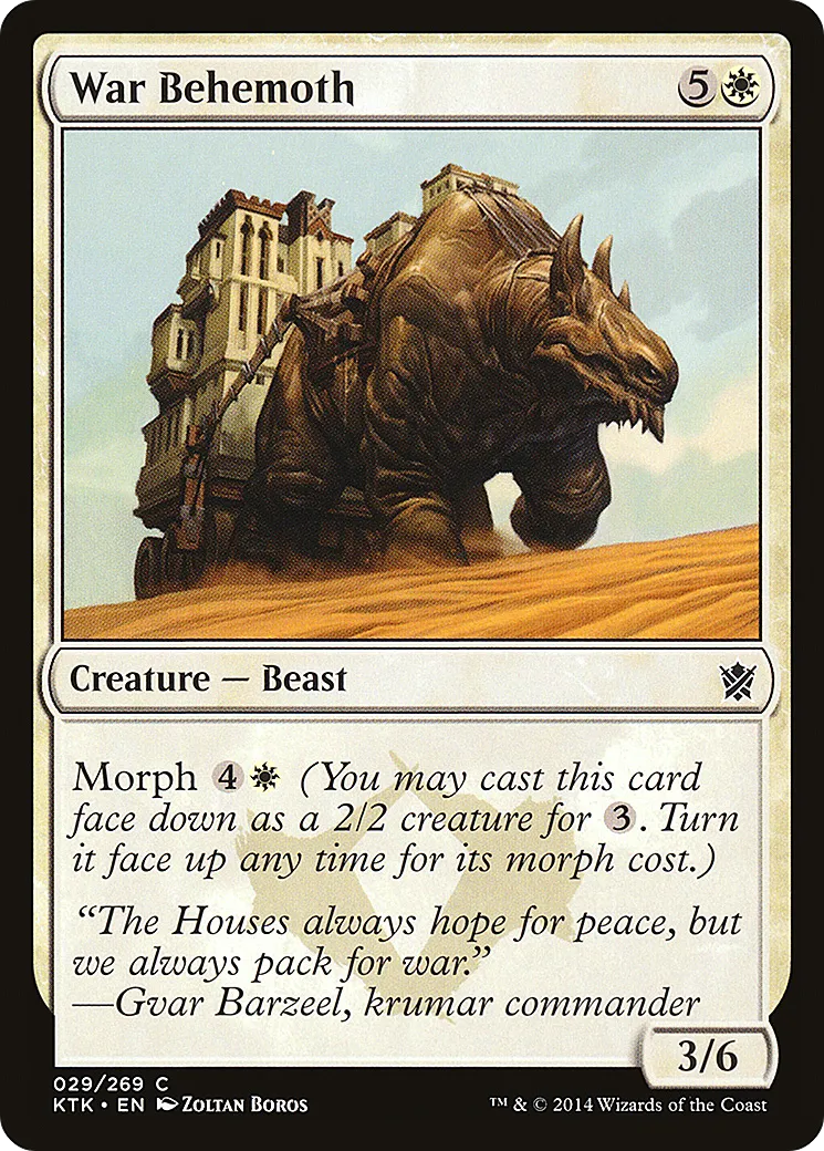 Béhémoth de guerre — Khans of Tarkir — Magic: The Gathering