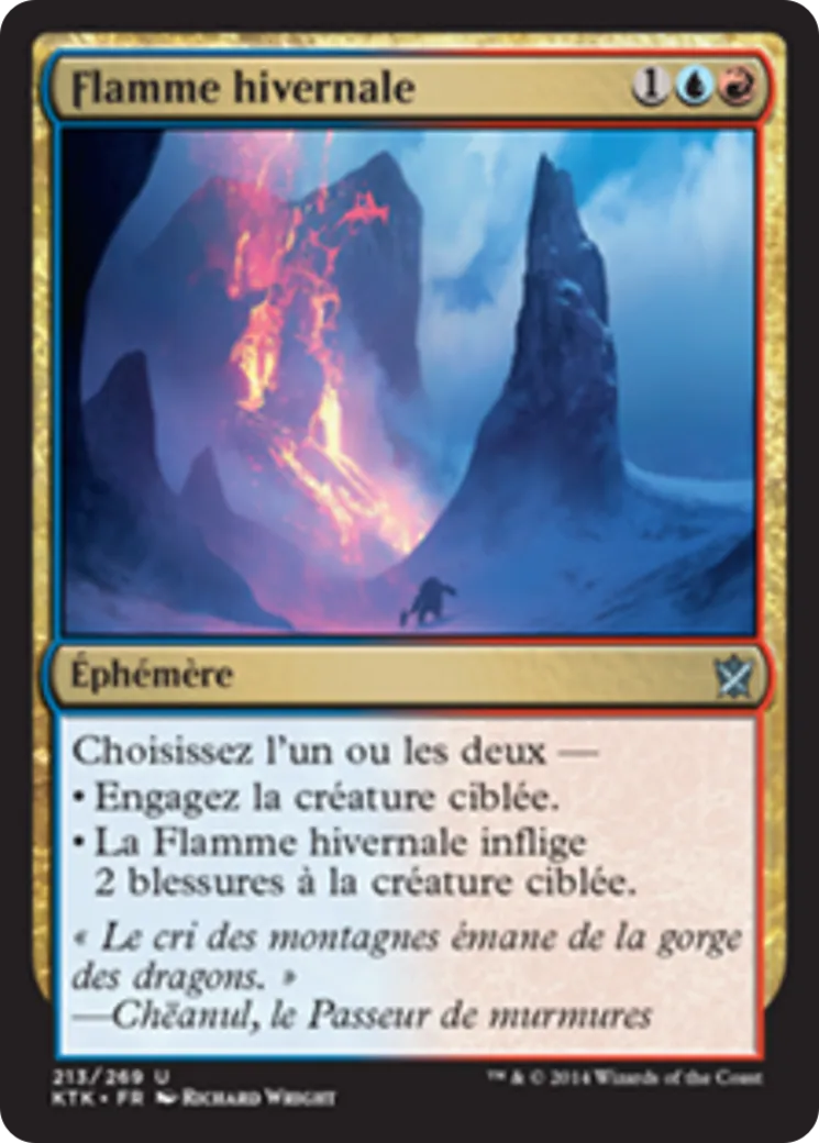Flamme hivernale — Khans of Tarkir — Magic: The Gathering