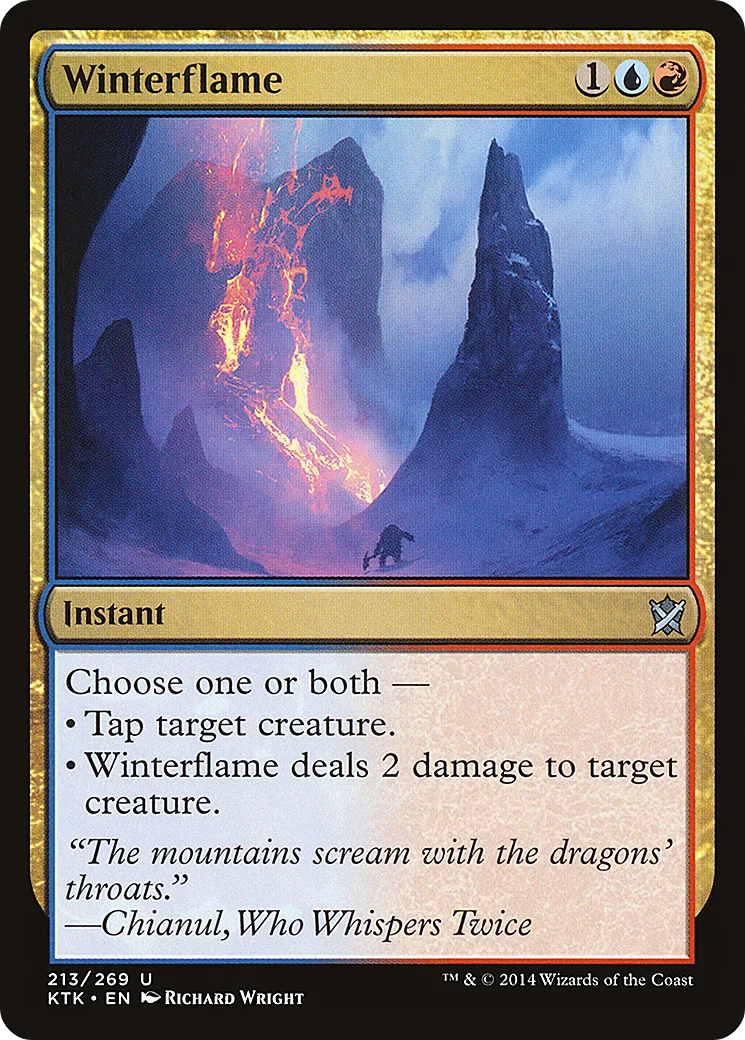 Winterflame — Khans of Tarkir — Magic: The Gathering