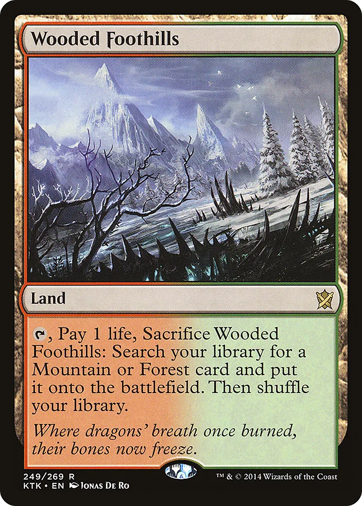 Wooded Foothills — Khans of Tarkir — Magic: The Gathering