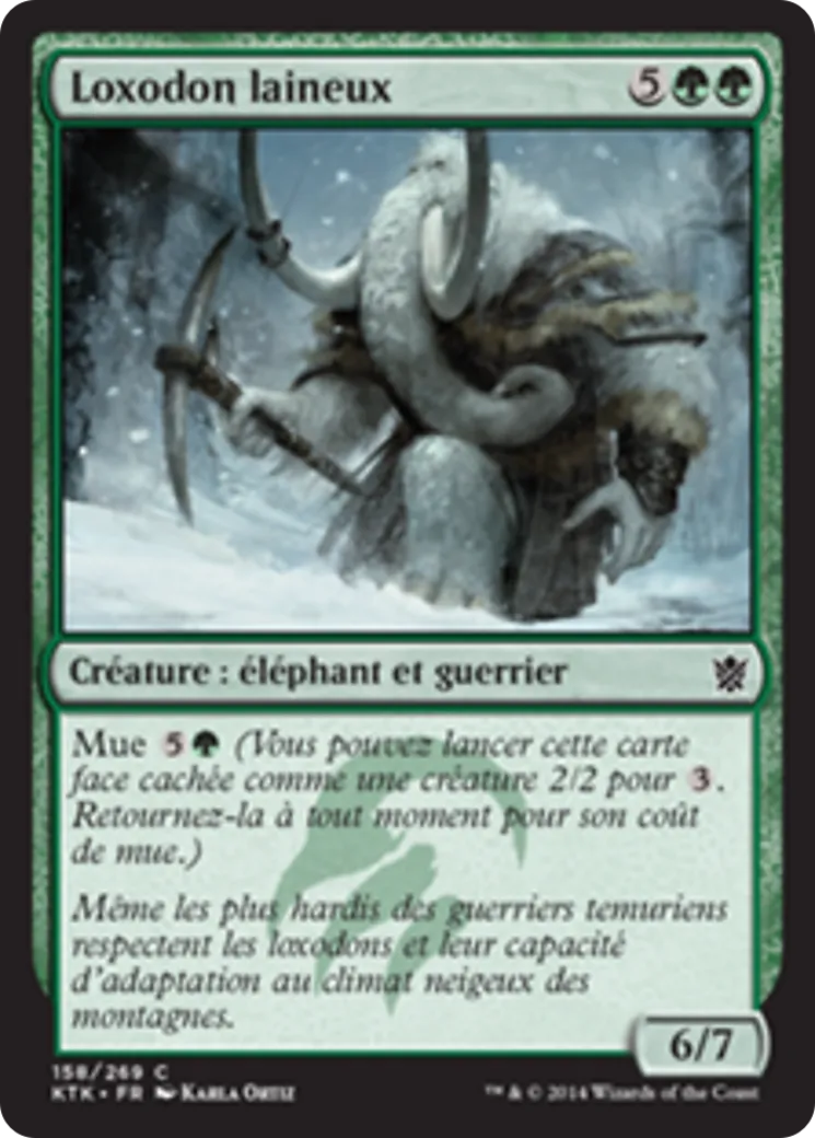 Loxodon laineux — Khans of Tarkir — Magic: The Gathering
