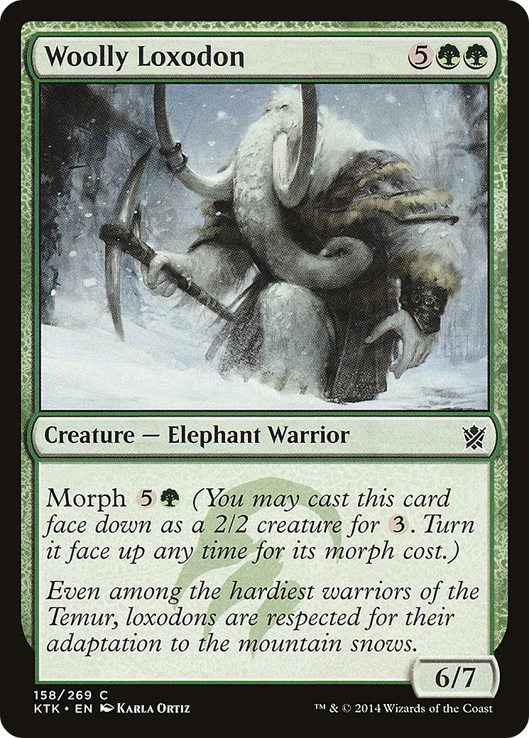 Woolly Loxodon — Khans of Tarkir — Magic: The Gathering