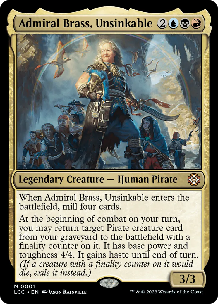 Admiral Brass, Unsinkable — The Lost Caverns of Ixalan Commander — Magic: The Gathering