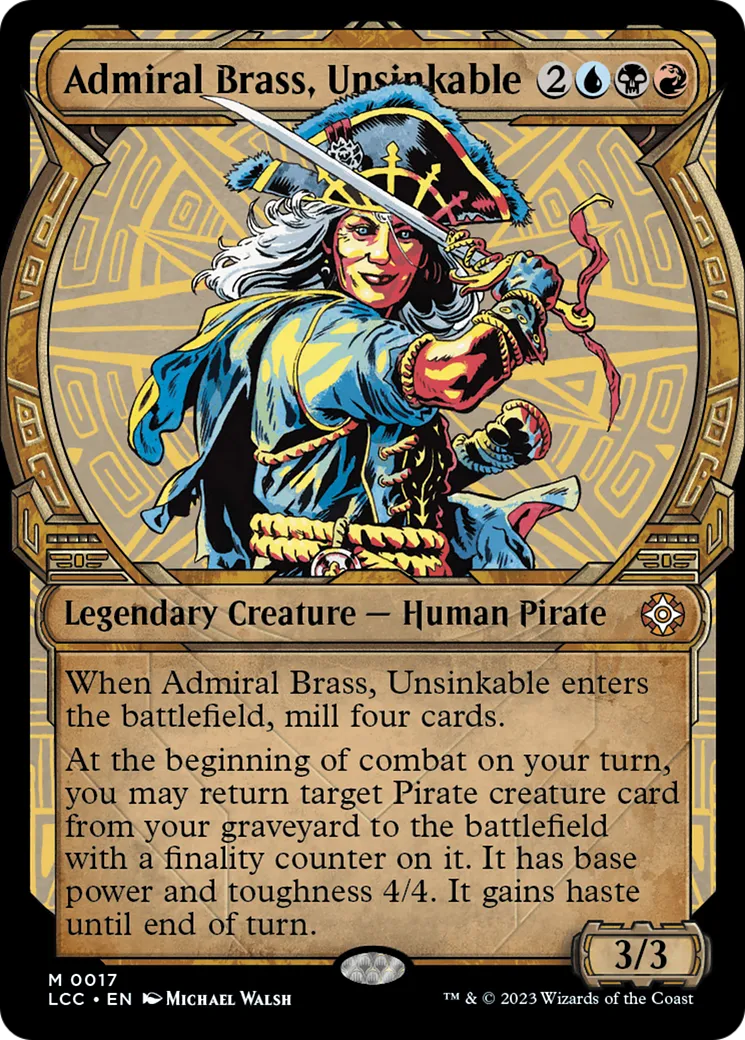 Admiral Brass, Unsinkable — The Lost Caverns of Ixalan Commander — Magic: The Gathering