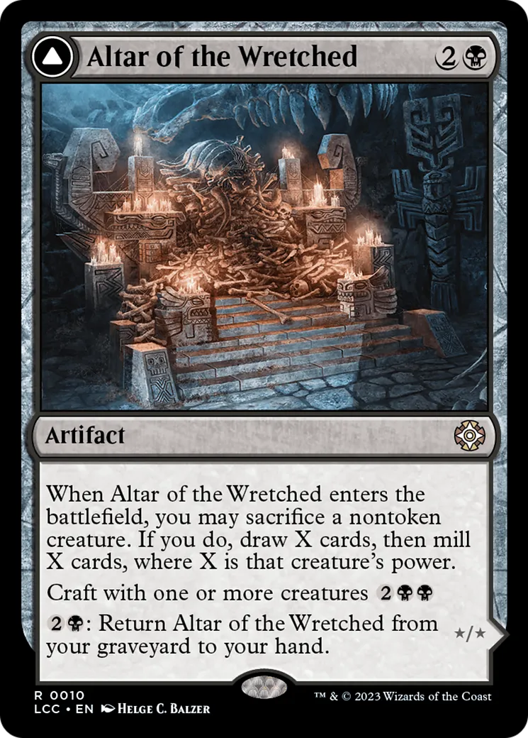 Altar of the Wretched // Wretched Bonemass — The Lost Caverns of Ixalan Commander — Magic: The Gathering