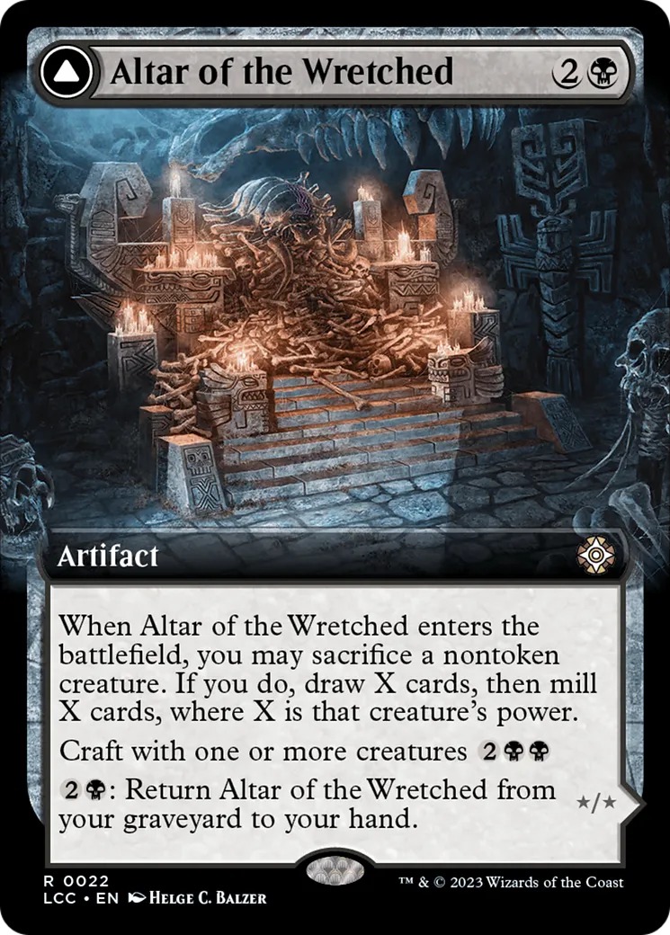 Altar of the Wretched // Wretched Bonemass — The Lost Caverns of Ixalan Commander — Magic: The Gathering