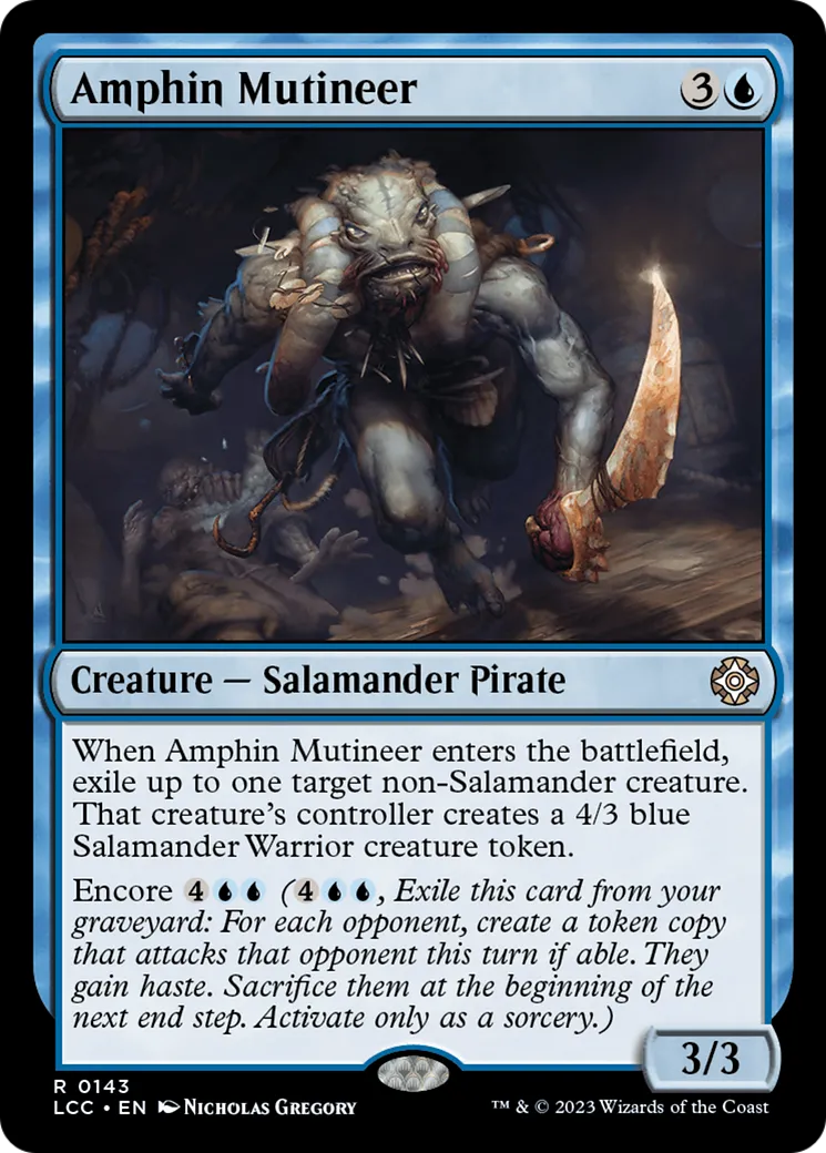 Amphin Mutineer — The Lost Caverns of Ixalan Commander — Magic: The Gathering