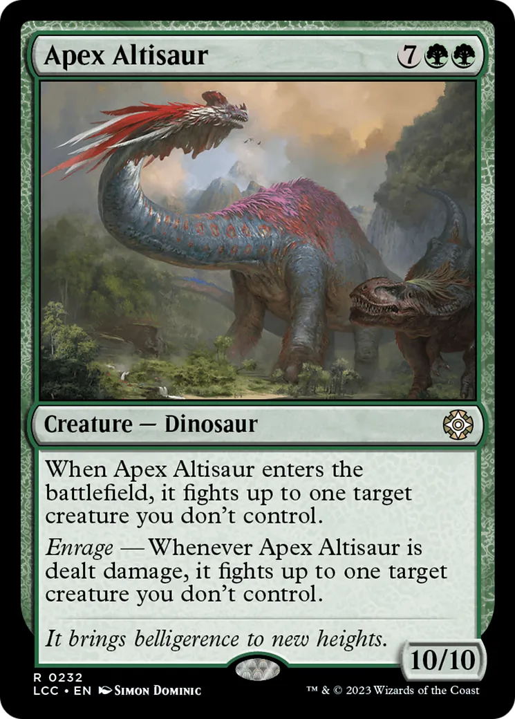 Apex Altisaur — The Lost Caverns of Ixalan Commander — Magic: The Gathering