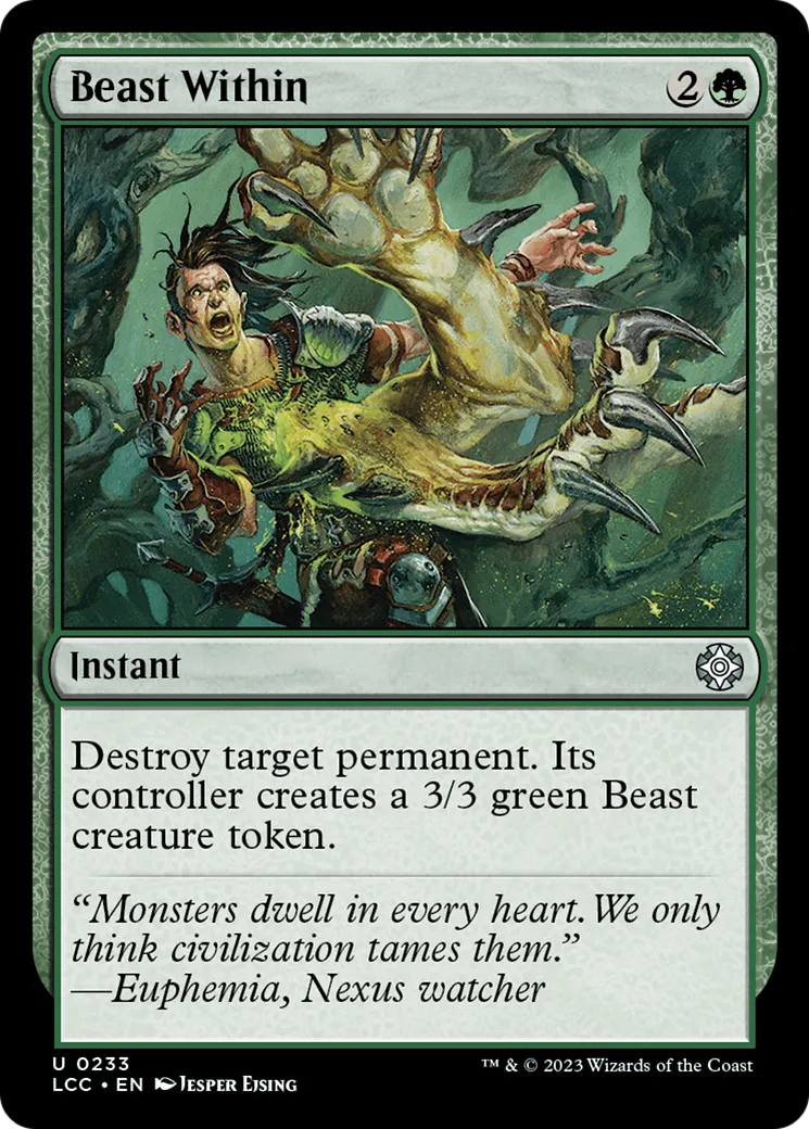 Beast Within — The Lost Caverns of Ixalan Commander — Magic: The Gathering