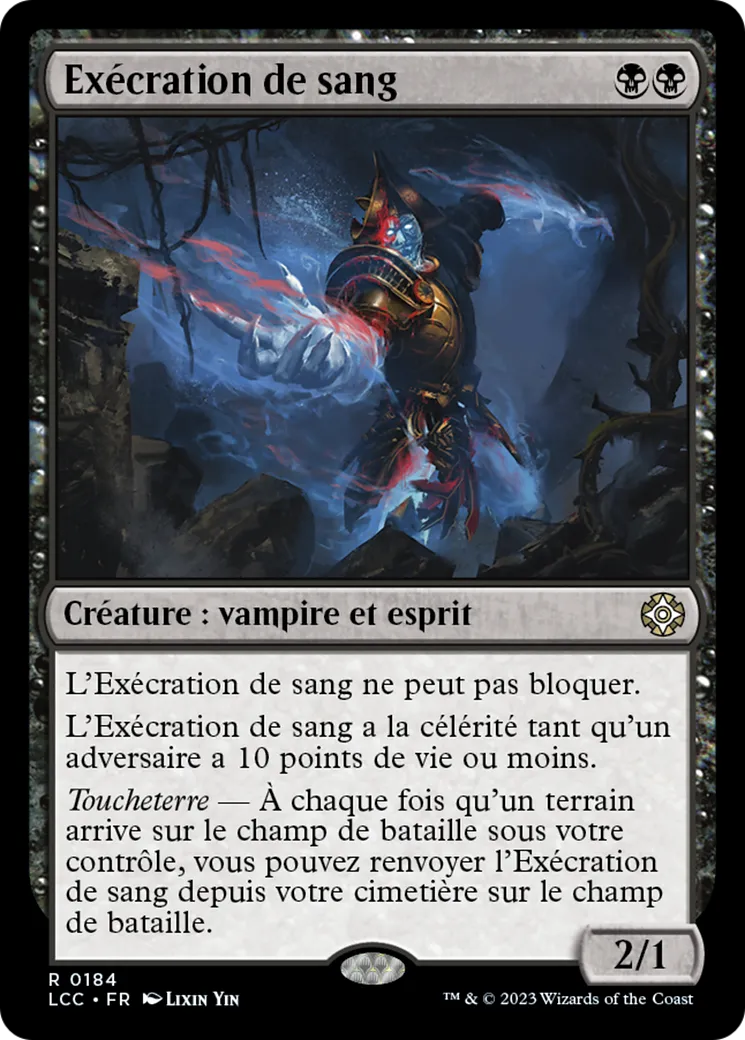 Exécration de sang — The Lost Caverns of Ixalan Commander — Magic: The Gathering