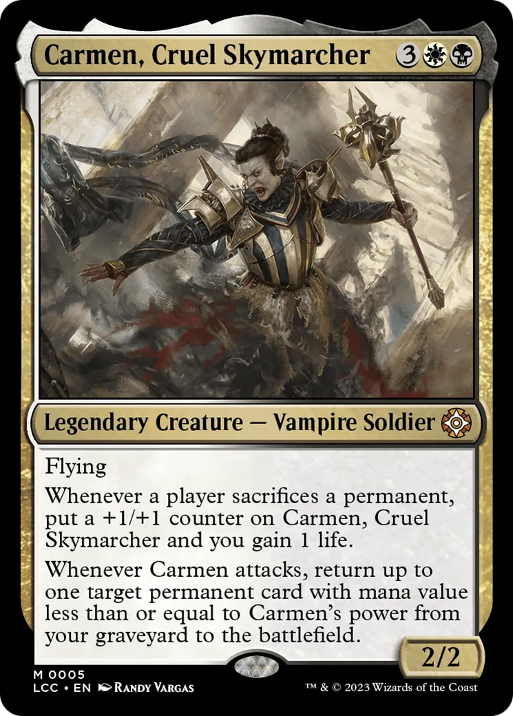 Carmen, Cruel Skymarcher — The Lost Caverns of Ixalan Commander — Magic: The Gathering