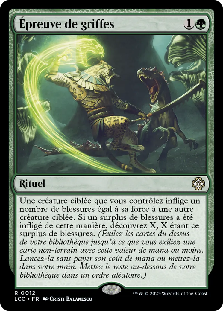 Épreuve de griffes — The Lost Caverns of Ixalan Commander — Magic: The Gathering