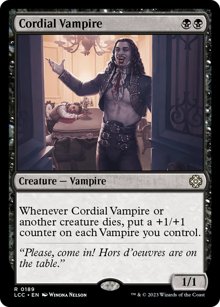 Cordial Vampire — The Lost Caverns of Ixalan Commander — Magic: The Gathering