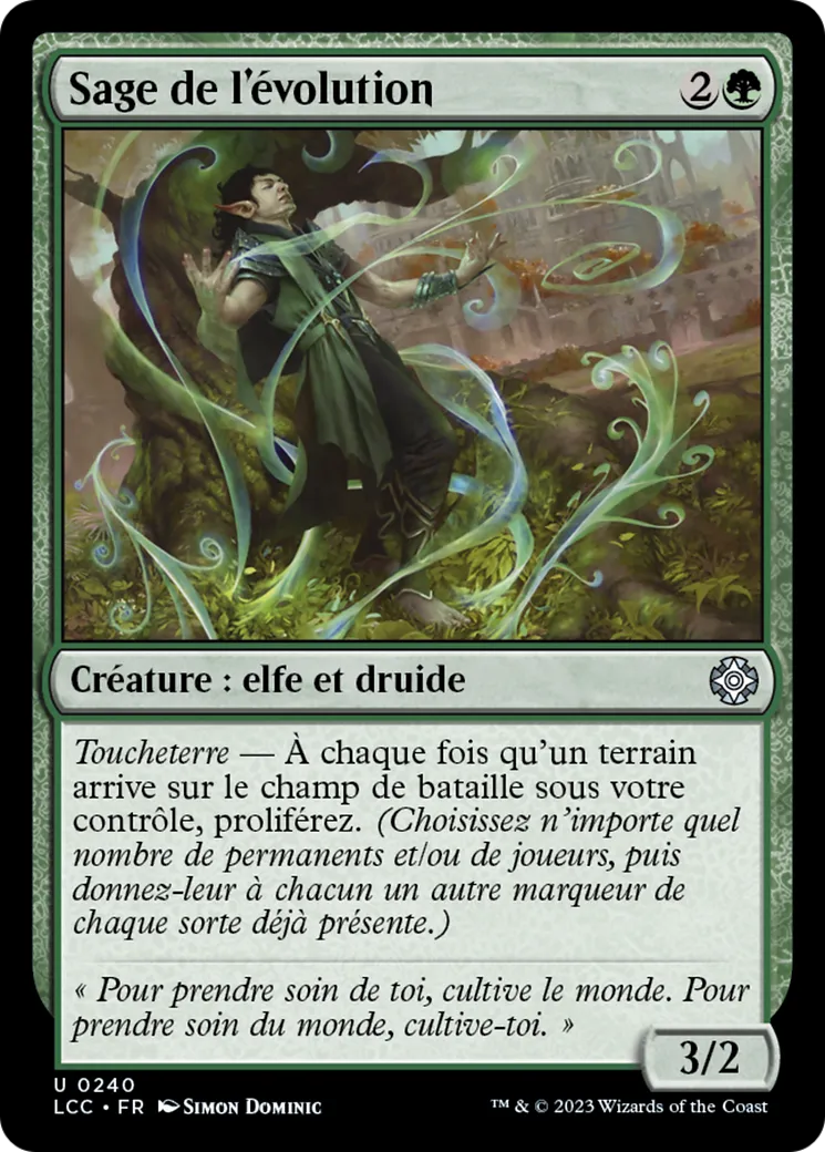 Sage de l'évolution — The Lost Caverns of Ixalan Commander — Magic: The Gathering