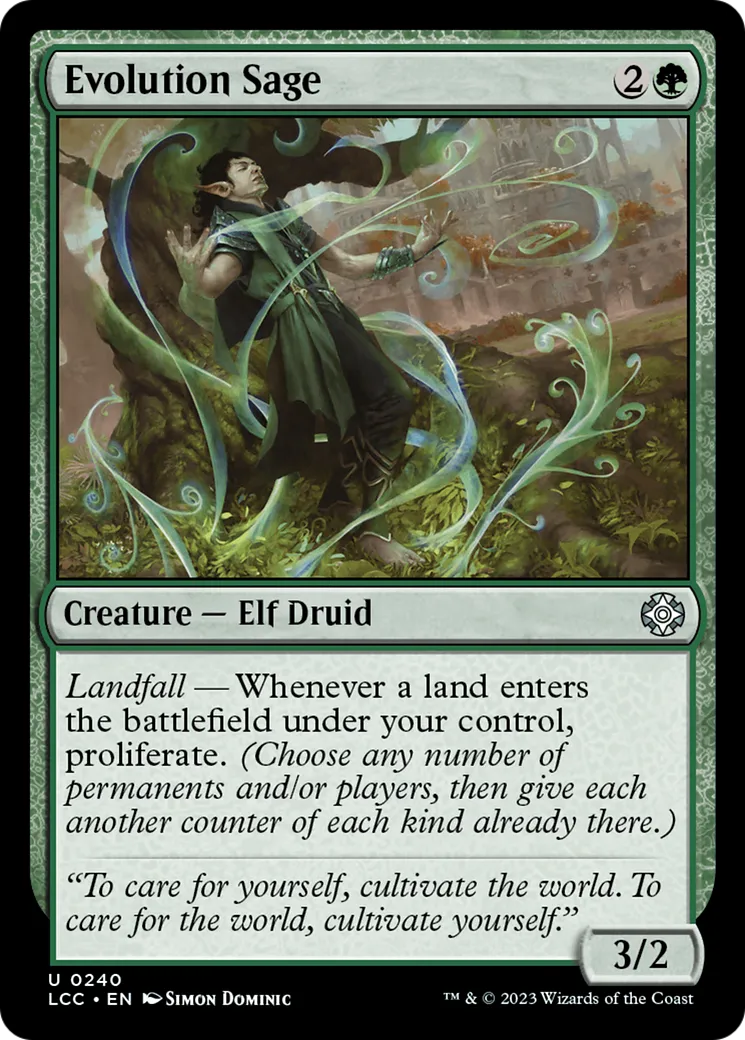 Evolution Sage — The Lost Caverns of Ixalan Commander — Magic: The Gathering