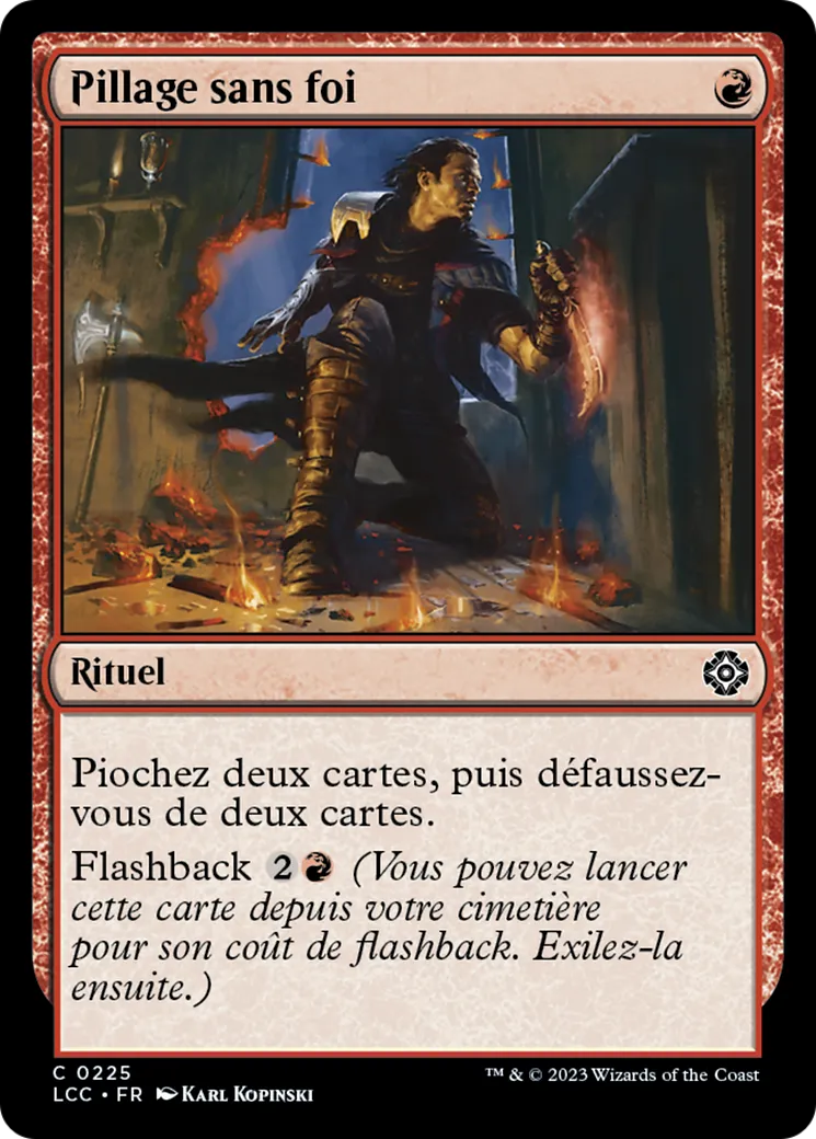 Pillage sans foi — The Lost Caverns of Ixalan Commander — Magic: The Gathering