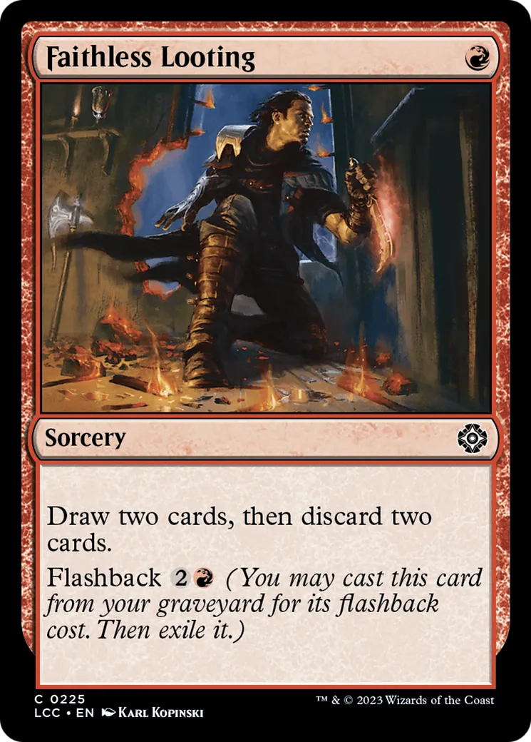 Faithless Looting — The Lost Caverns of Ixalan Commander — Magic: The Gathering