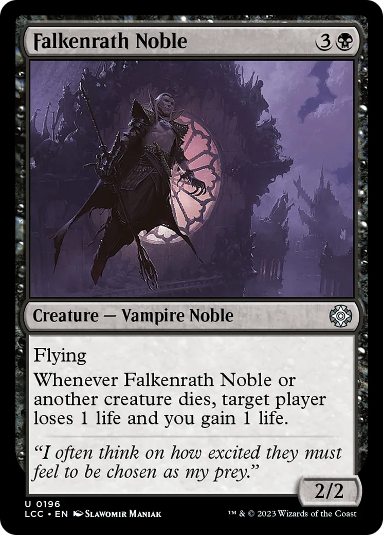 Falkenrath Noble — The Lost Caverns of Ixalan Commander — Magic: The Gathering