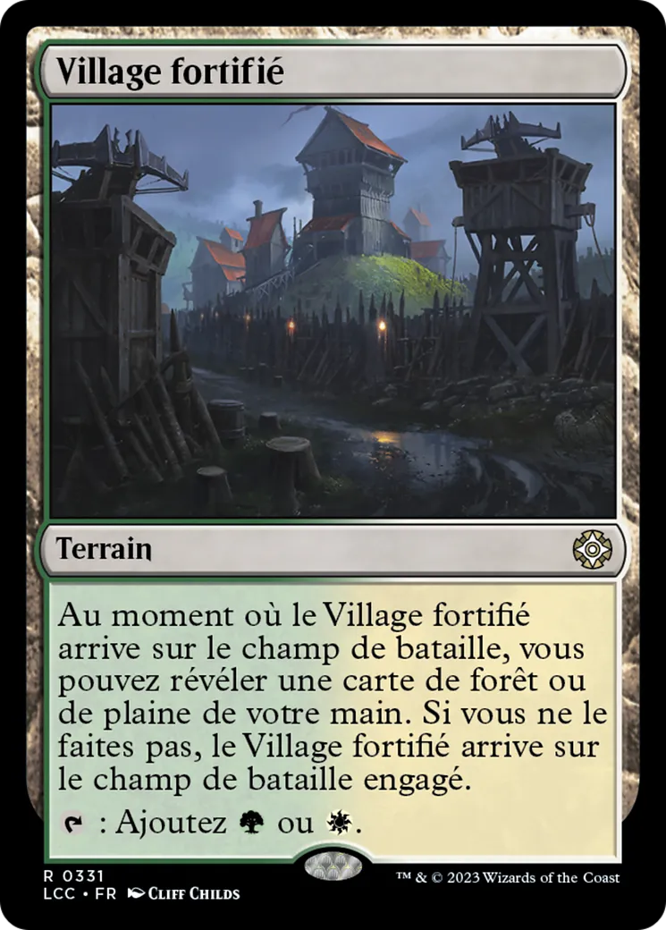 Village fortifié — The Lost Caverns of Ixalan Commander — Magic: The Gathering