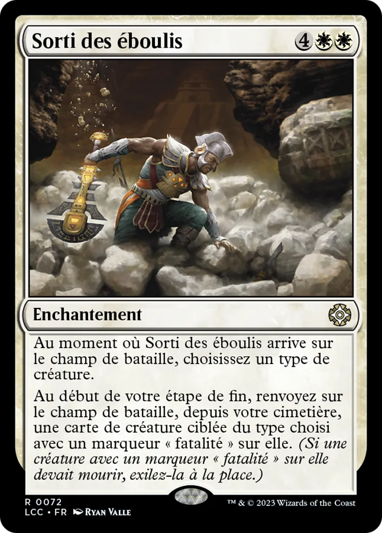 Sorti des éboulis — The Lost Caverns of Ixalan Commander — Magic: The Gathering
