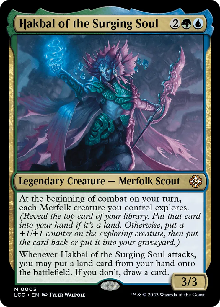 Hakbal of the Surging Soul from The Lost Caverns of Ixalan Commander - Magic: The Gathering