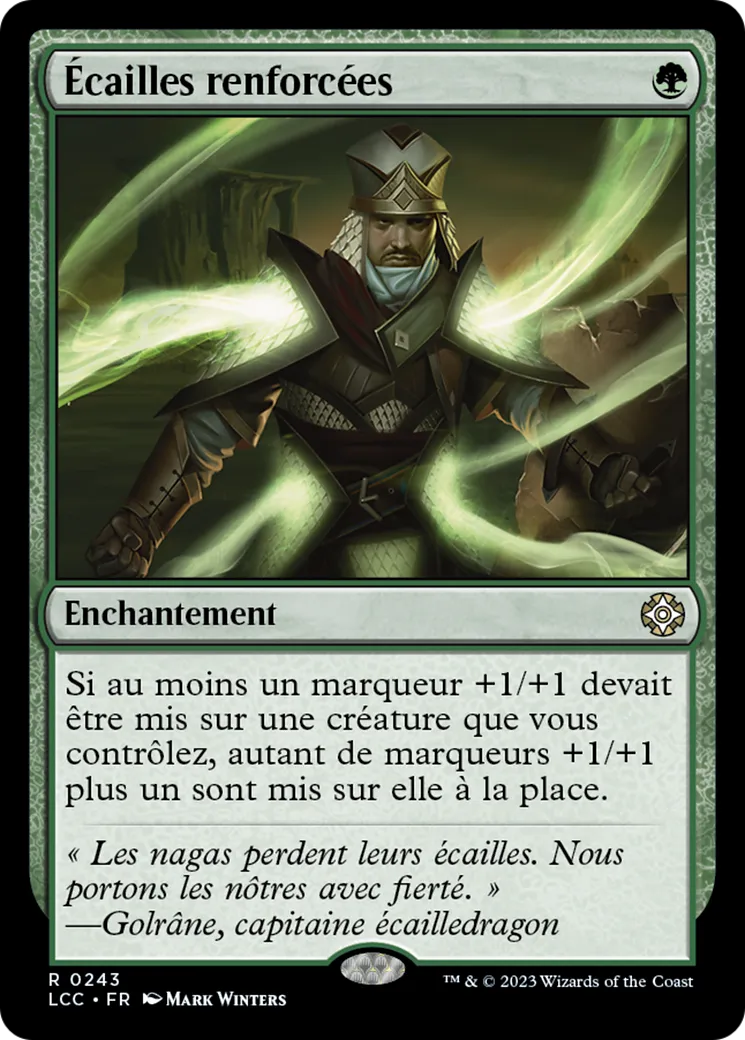 Écailles renforcées — The Lost Caverns of Ixalan Commander — Magic: The Gathering