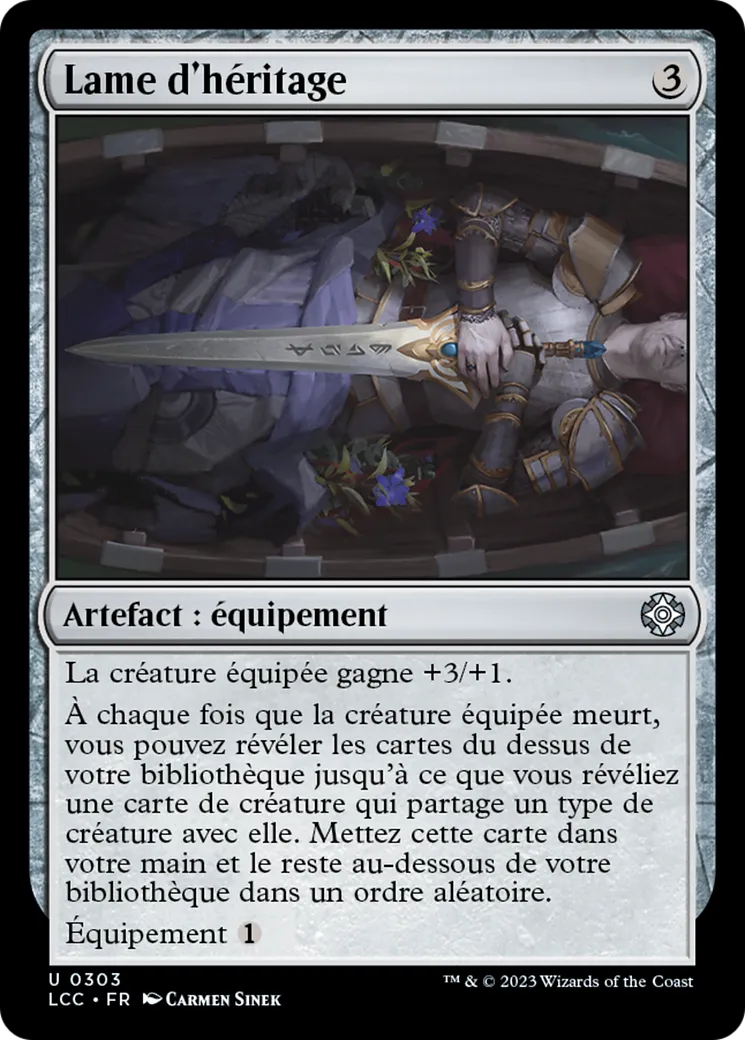 Lame d'héritage — The Lost Caverns of Ixalan Commander — Magic: The Gathering