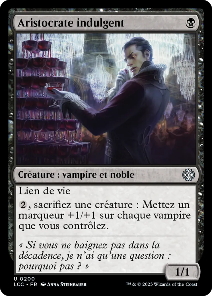 Aristocrate indulgent — The Lost Caverns of Ixalan Commander — Magic: The Gathering
