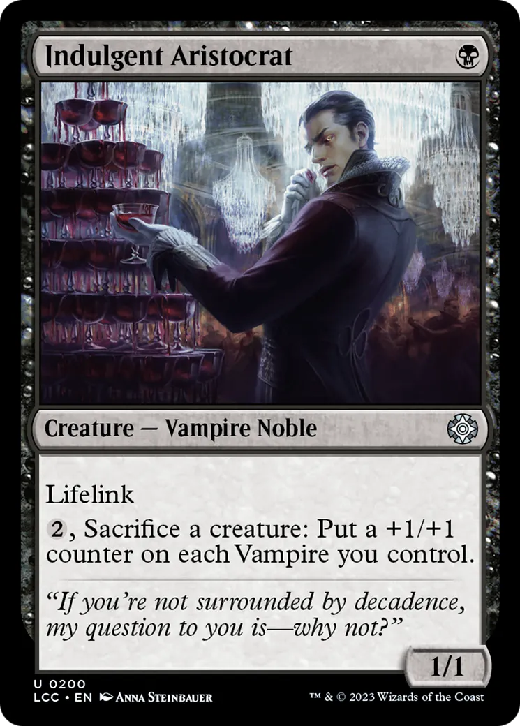 Indulgent Aristocrat — The Lost Caverns of Ixalan Commander — Magic: The Gathering