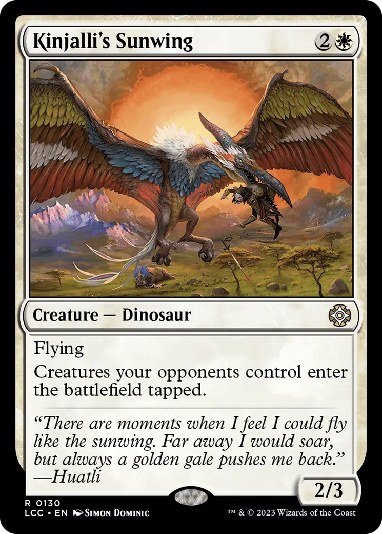 Kinjalli's Sunwing — The Lost Caverns of Ixalan Commander — Magic: The Gathering