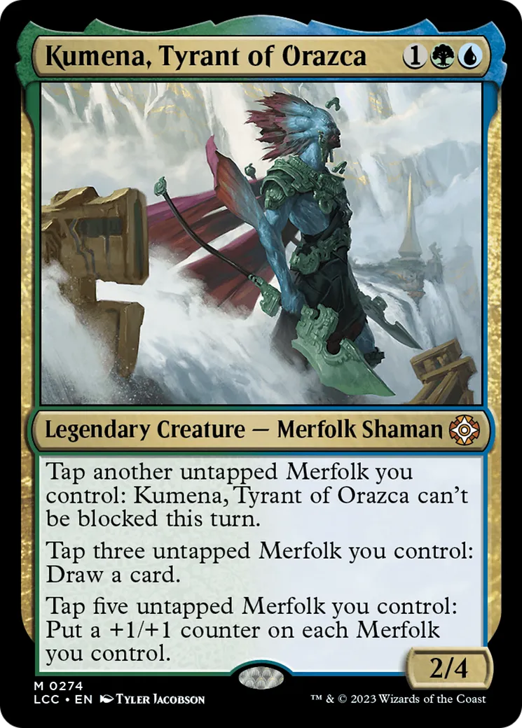 Kumena, tyran d'Orazca — The Lost Caverns of Ixalan Commander — Magic: The Gathering
