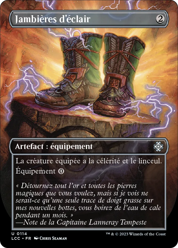 Jambières d'éclair — The Lost Caverns of Ixalan Commander — Magic: The Gathering