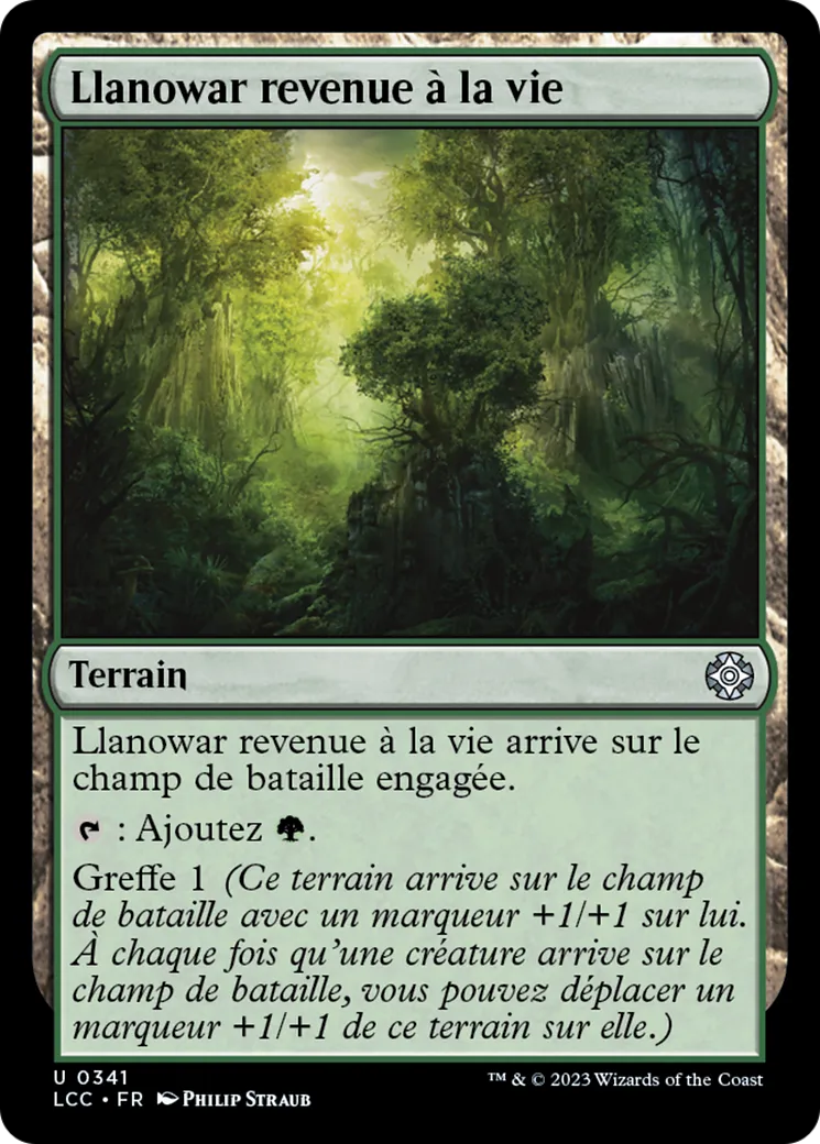 Llanowar revenue à la vie — The Lost Caverns of Ixalan Commander — Magic: The Gathering