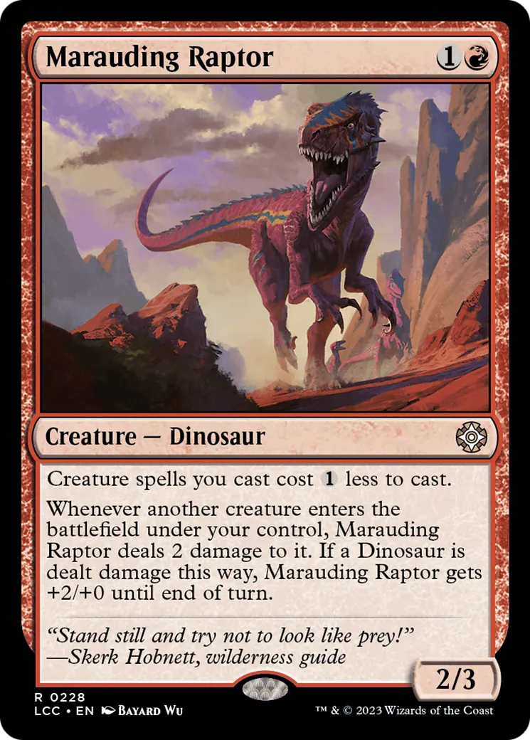 Marauding Raptor — The Lost Caverns of Ixalan Commander — Magic: The Gathering