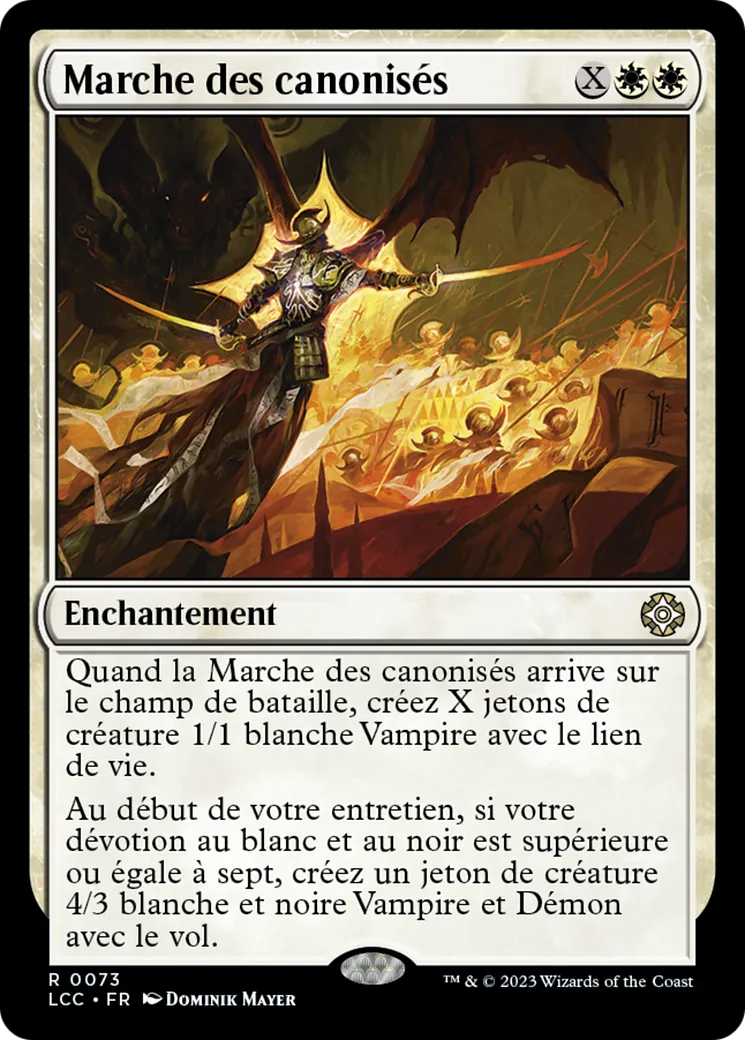 Marche des canonisés — The Lost Caverns of Ixalan Commander — Magic: The Gathering