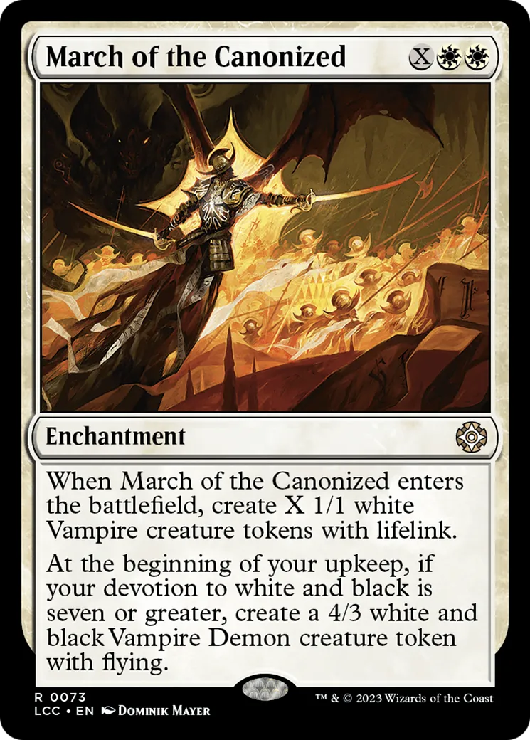 March of the Canonized — The Lost Caverns of Ixalan Commander — Magic: The Gathering