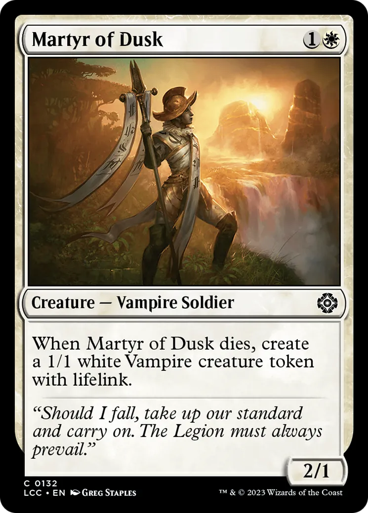 Martyr of Dusk — The Lost Caverns of Ixalan Commander — Magic: The Gathering