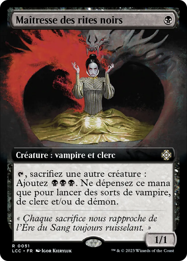 Maîtresse des rites noirs — The Lost Caverns of Ixalan Commander — Magic: The Gathering