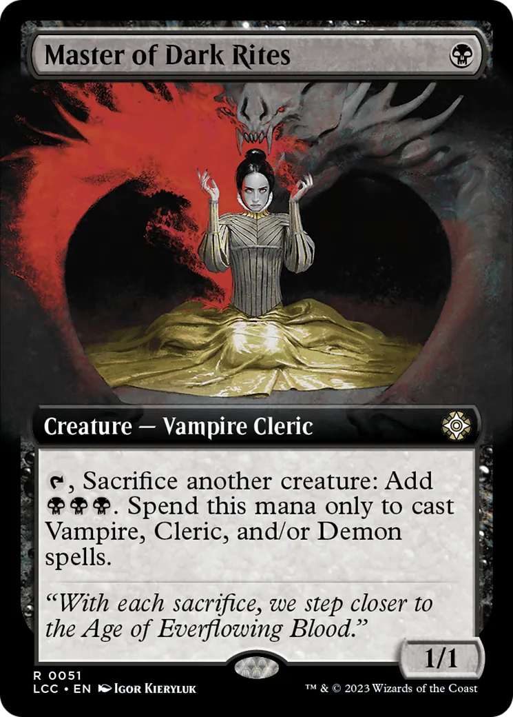 Master of Dark Rites — The Lost Caverns of Ixalan Commander — Magic: The Gathering