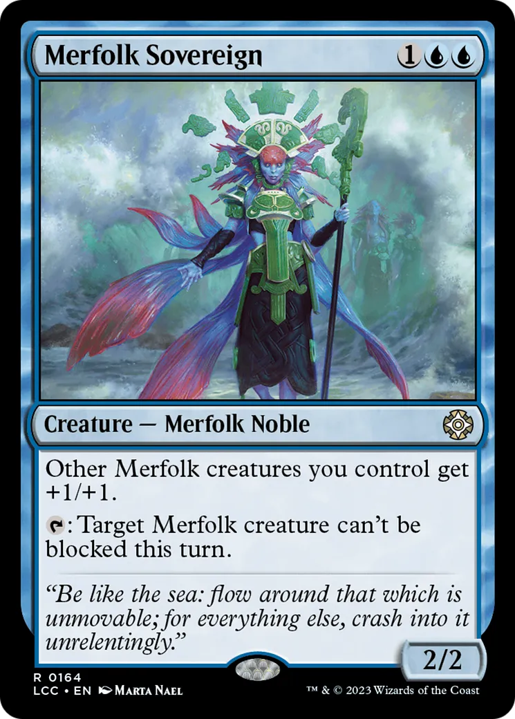 Merfolk Sovereign — The Lost Caverns of Ixalan Commander — Magic: The Gathering