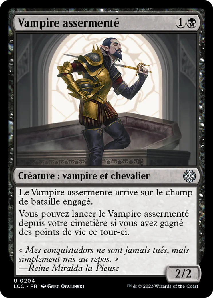 Vampire assermenté — The Lost Caverns of Ixalan Commander — Magic: The Gathering