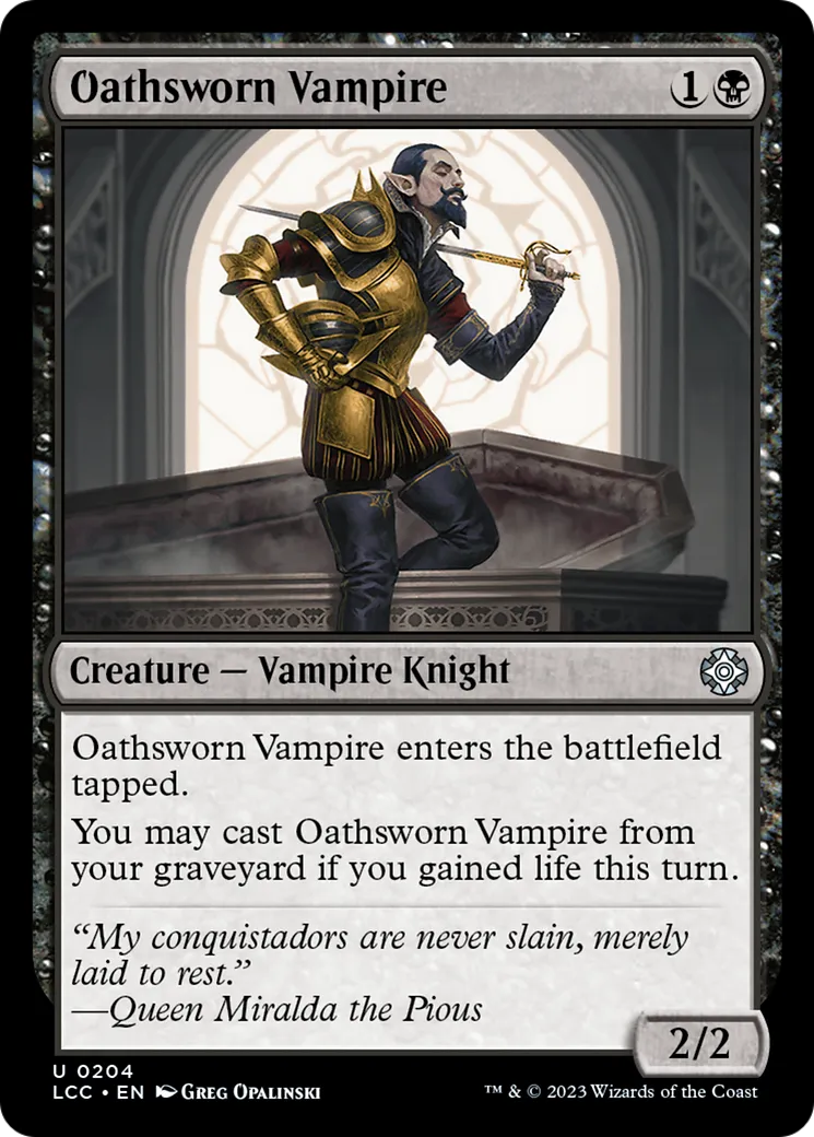 Vampire assermenté — The Lost Caverns of Ixalan Commander — Magic: The Gathering