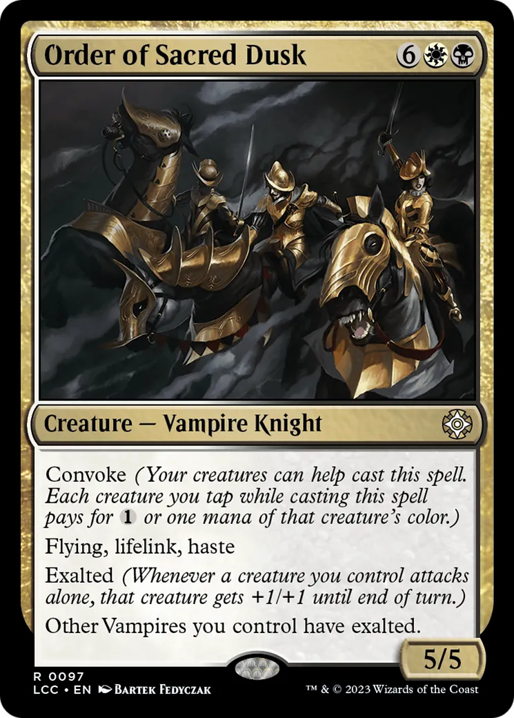 Ordre du Crépuscule sacré — The Lost Caverns of Ixalan Commander — Magic: The Gathering