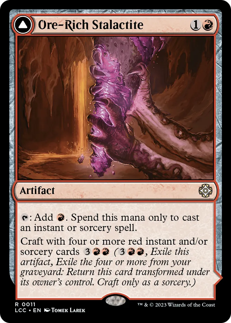Ore-Rich Stalactite // Cosmium Catalyst — The Lost Caverns of Ixalan Commander — Magic: The Gathering