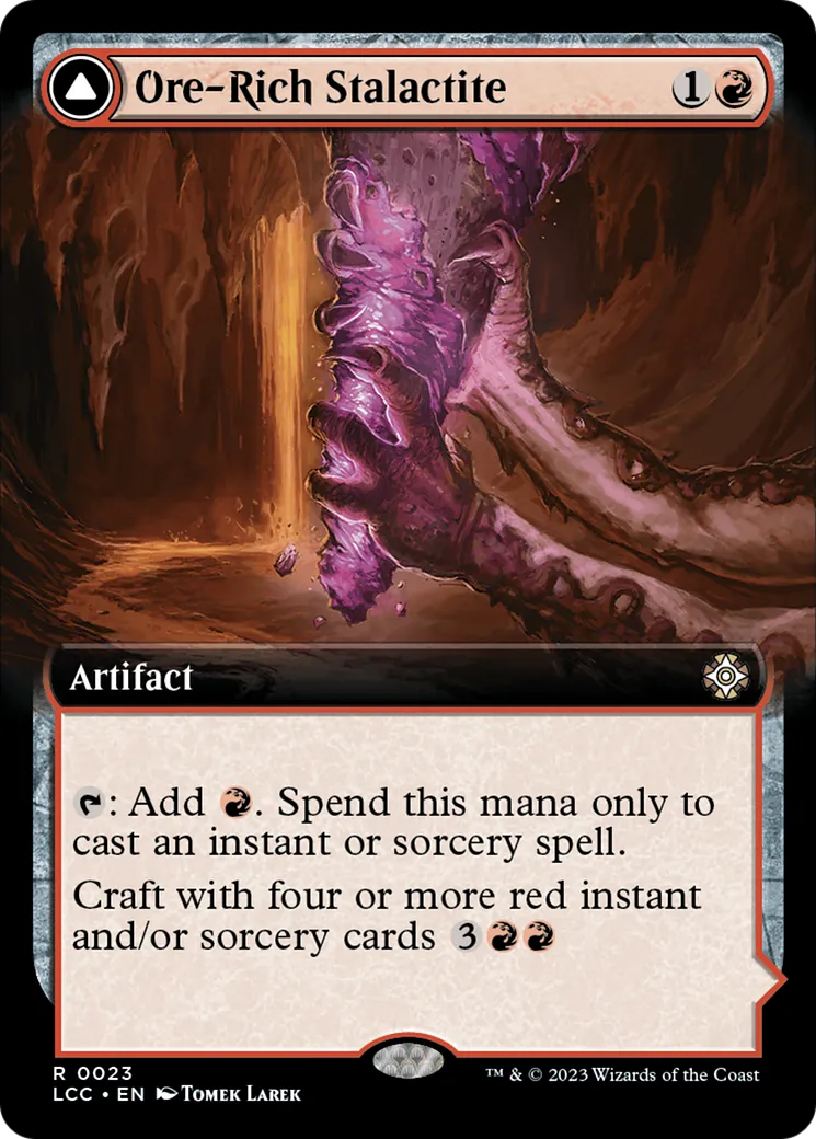 Ore-Rich Stalactite // Cosmium Catalyst — The Lost Caverns of Ixalan Commander — Magic: The Gathering