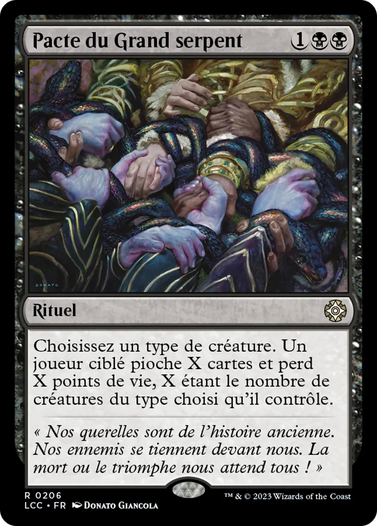 Pacte du Grand serpent — The Lost Caverns of Ixalan Commander — Magic: The Gathering