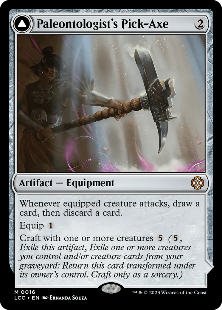 Paleontologist's Pick-Axe // Dinosaur Headdress — The Lost Caverns of Ixalan Commander — Magic: The Gathering