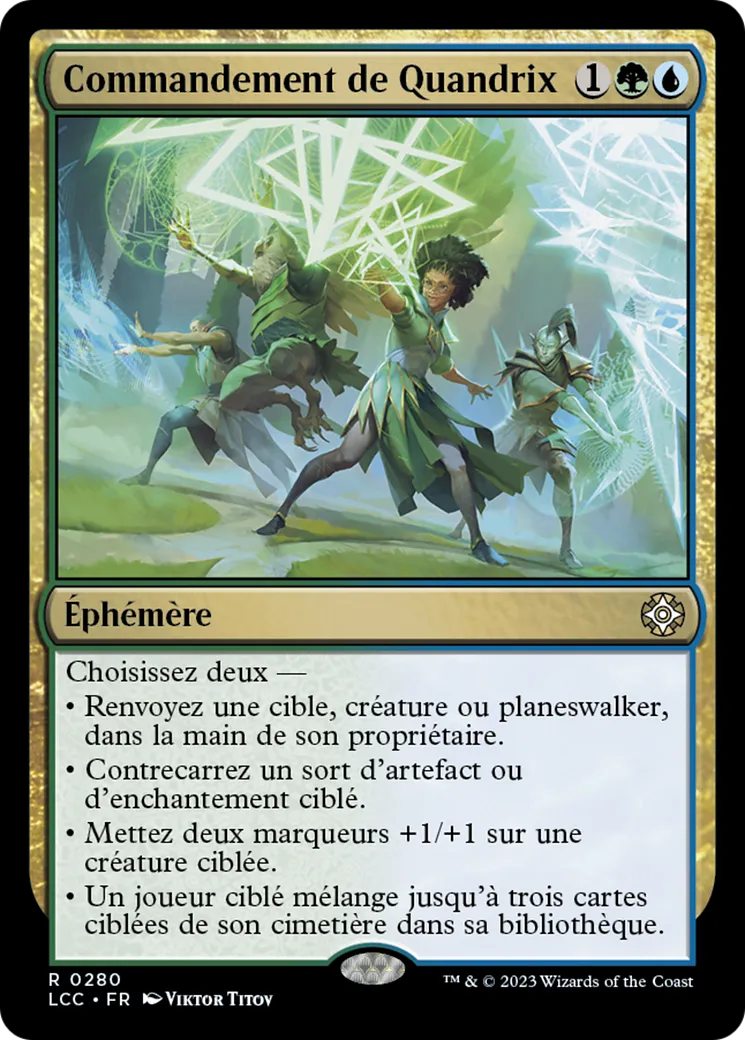 Commandement de Quandrix — The Lost Caverns of Ixalan Commander — Magic: The Gathering